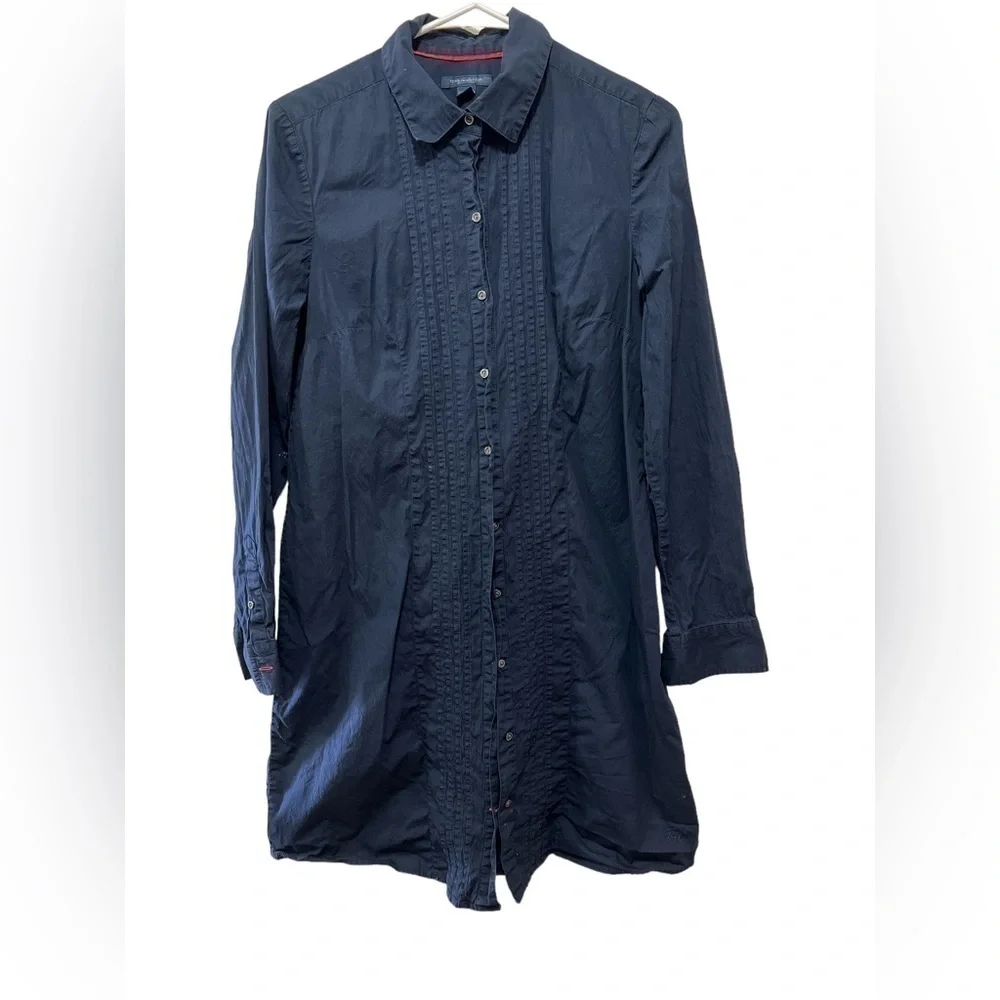 Tom Hillfiger Navy Blue Dress Size Medium EUC - Picture 1 of 1